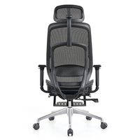 Vente en gros de chaises ergonomiques en maille pour bureau à domicile chaises de direction à bascule en maille avec repose-pieds
