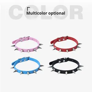 Collier Teddy Dominateur Anti-Morsure pour Petit <span class=keywords><strong>Chien</strong></span> et Chat Caractéristique <span class=keywords><strong>du</strong></span> Cou Goujon en Métal Solide en Matériau PU Colliers pour Animaux de Compagnie - Product Image 5