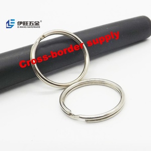 Porte-clés rond en métal EWANG, anneaux séparables pour clés de maison et de voiture - Product Image 4