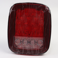 Feux de stop, de clignotants, de recul, de freinage, de délimitation et de marquage à 16 LED rouges/blancs compatibles avec Jeep YJ JK CJ, camion à benne basculante, sentier