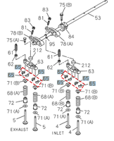 Pièce de rechange authentique 1876185040 5125650040 COLLIER; SPLIT ISUZU 2AA1/2AB1/3AA1/3AB1/3AD1/3AE1/3AF1