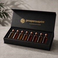 Boîte cadeau rigide avec couvercle et base personnalisés, emballage en papier de luxe pour ensemble de mini bouteilles d'alcool