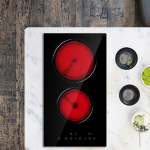 Hộ Gia Đình Sử Dụng Được Xây Dựng Trong 2 Burner Điện Gốm Hồng Ngoại Cảm Ứng Nồi <span class=keywords><strong>1800W</strong></span> + 1200W Lẩu Khách Sạn Bếp Điện Nhà Bếp - Product Image 2