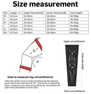 Sport Elastic <b>Compression</b> Full Long Leg EVA Silicone Pad Running Volleyball <b>Knee</b> Sleeve <b>Support</b> Custom Logo - Product Image 4