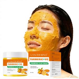 Mascarilla Facial de Cúrcuma para Minimizar Poros, Hidratante y Purificante con Ácido Hialurónico y Vitamina C, Nutritiva, Tamaño Viaje para Venta al por Menor - Product Image 3