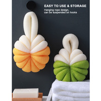 Nouveau bain luffa éponge doux corps épurateur douche exfoliant Durable Nylon maille bouffée boule brosses pour dos bain gommage