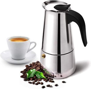 Stainless Steel Italian Stovetop Espresso Latte Coffee <b>Maker</b> Moka Percolator Pot - Product Image 1