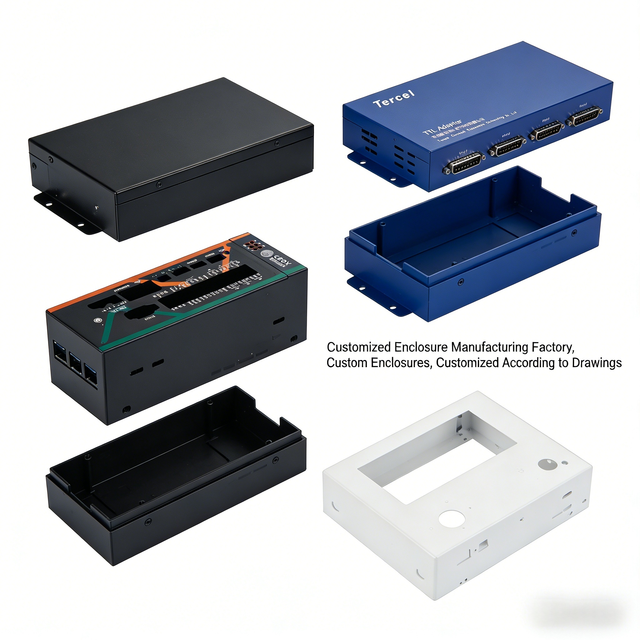 Custom Audio Amplifier Chassis Metal Enclosure Aluminum Stainless Steel Sheet Metal Stamping Welding Brushed Finish OEM