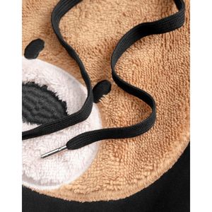 Sweat-shirt à capuche pour homme FOXA, avec broderie d'appliqué ours, poche, tricoté, streetwear, sweat-shirt graphique - Product Image 2