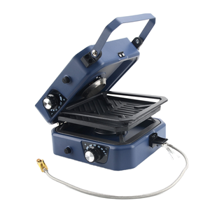 Estufas de Cocina para <span class=keywords><strong>Camping</strong></span>, Plegables, Portátiles, Estufa de Gas para <span class=keywords><strong>Camping</strong></span> de Acero Inoxidable, para Exteriores, Resistentes al Viento, de 2 Quemadores - Product Image 1