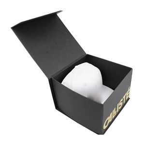 Custom Logo Design Cap Packing Hat Clothing Packaging Boxes Hard Rigid Paper Hip Hop Cap Baseball Hat Gift Box
