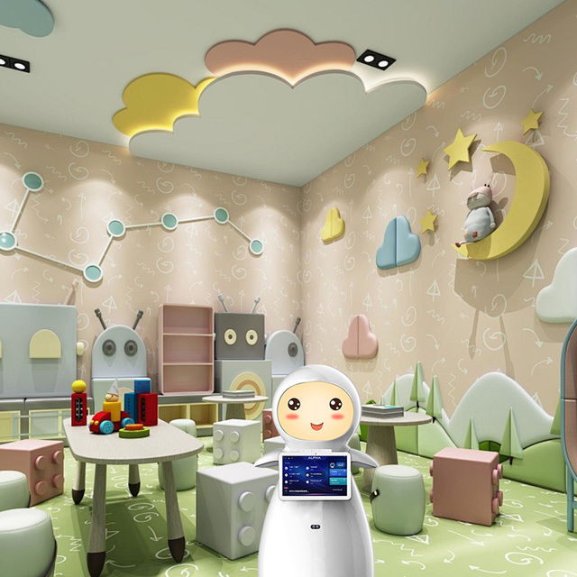 Business & Home Robot Combo Assistant Reception Humanoid Service Robots Intelligent Smart Educational Robots for Kids