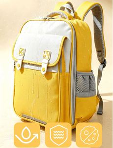 Sac à dos scolaire personnalisé en usine pour étudiants avec logo, cadeau pour réduire la charge des enfants avec inscriptions imprimées - Product Image 4