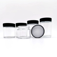 Paquetes Cali a prueba de olores 1oz 2oz 3oz 4oz 5oz 6oz 8oz 18oz Frascos de vidrio resistentes a los niños Botellas Frasco de vidrio a prueba de niños personalizado 3,5g