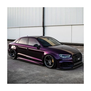 Film vinyle métallique violet nuit sans changement de couleur pour voiture - Product Image 1