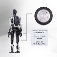 Module d'actionneur rotatif ZBDynamiX 105 mm avec réducteur de boîte de vitesses, 150 tr/min, avec moteur BLDC 48 V pour robot IA ou bras de robots collaboratifs
