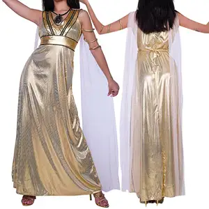 Traje de Cleópatra adulto de pele de cobra Trajes romanos para mulheres
