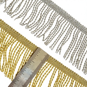 Ruban de cheveux tressé brodé de haute qualité avec pompons torsadés 7CM, lavable, pour décoration de chaussures et vêtements DIY KUSHANG TEXTILE - Product Image 1
