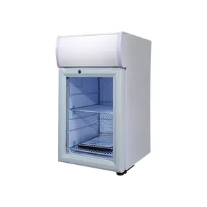 Meisda SC21B ตู้เย็นขนาดเล็ก 21 ลิตร ตู้เย็นประตูกระจกใส ตู้เย็นบาร์เครื่องดื่ม