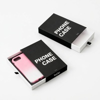 Boîte d'emballage personnalisée pour accessoires de téléphone portable, étui de téléphone, boîte cadeau imprimée en couleur, boîte à tiroir