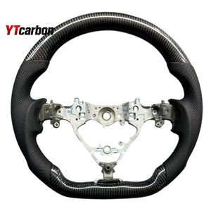 Volante de Fibra de Carbono Real Personalizado Estilo Racing YTcarbon para <span class=keywords><strong>Clio</strong></span> <span class=keywords><strong>MK2</strong></span> GT <span class=keywords><strong>RS</strong></span> 98-05, Accesorios Interiores para Auto - Product Image 4