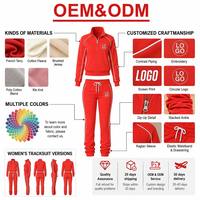 Ensemble deux pièces sport et voyage pour femme : veste zippée en coton et pantalon évasé, collection automne-hiver 2026, logo personnalisable
