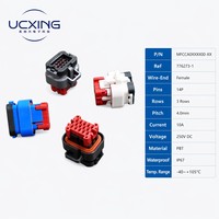 776273-1 MF130 Adaptateur automobile étanche 14 broches, boîtier femelle, pas de 4 mm, PBT UL94 V-0, alliage de cuivre, 5A 250V CC, OEM ODM Échantillon