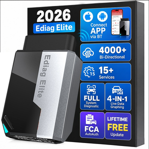 Escáner OBD2 Bluetooth KINGBOLEN Ediag Elite, Diagnóstico Bidireccional de Todos los Sistemas, Más de 15 Reinicios, Actualizaciones de por Vida, Sin Suscripción - Product Image 1
