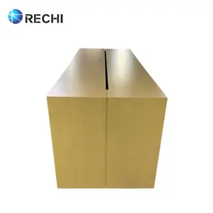 Shop Counter Table Design RECHI Custom Making Mobile Phone Display Counter Table With Nature Veneer For Cell Phone Shop Interior Design Decoration