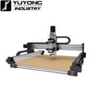 Kit complet de routeur CNC pour bois Black Extrusion 5075 QueenBee Ultra/Pro avec rails linéaires améliorés, machine de travail du bois 4 axes 3D