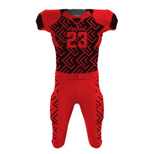 Dernier style d'uniformes de football américain pour adultes, vente en gros, ensemble de football personnalisé, nouvelle arrivée, uniformes sportifs par sublimation, short - Product Image 1