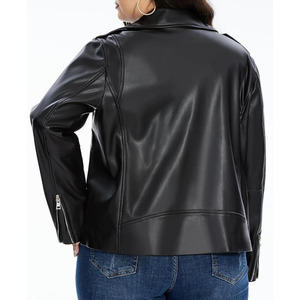 Veste en cuir de serpent pour femme, doublée polaire, imperméable, respirante, écologique, couleur unie, coupe ajustée, idéale pour le yoga - Product Image 4