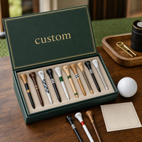 Tees de golf en bois de bambou personnalisés de haute qualité avec logo imprimé UV, plusieurs couleurs et tailles, tees de golf en bois personnalisés avec boîte cadeau
