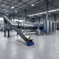 Four de carbonisation industrielle sans pollution à fonctionnement continu avec conception sans fumée pour la production stable de charbon de biomasse