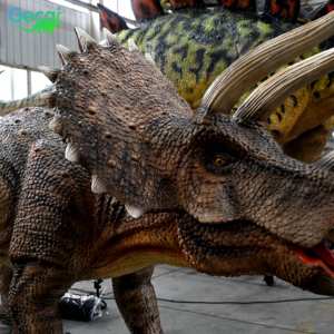 Gecai <span class=keywords><strong>Jurassic</strong></span> Dino <span class=keywords><strong>Park</strong></span> Animatronic Modèle Triceratops grandeur nature à vendre - Product Image 5