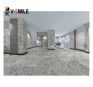 Chine usine en gros marbre gris naturel ancien château carreaux de sol en marbre gris dalles de marbre gris clair coupées à la taille - Product Image 2