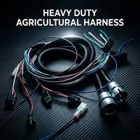 Kabel Harness Pengkabelan Mesin Panas Tinggi Tahan Api PA66 IP67 Tahan Air untuk Traktor Combine Engine OEM Siap Kirim