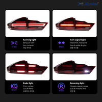 Conjunto de Luces Traseras LED Completas para Porsche Honda City 2016-2021, Secuenciales, con Función de Freno y Luz de Marcha, Canbus, Plug and Play, Repuesto Automotriz