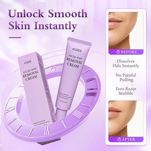 Crème dépilatoire à base de plantes douce, indolore et longue durée, parfumée à l'aloe vera, pour une épilation apaisante du visage pour femmes - Product Image 2