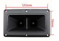 Haut-Parleur Tweeter Piézo Buzzer en Gros, Haut-Parleur Circulaire à Pavillon, Noyau de Corne, Embouchure à Vis, Accessoires de Haut-Parleur en Plastique