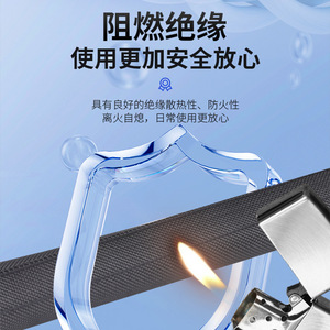 Gaine tressée JIAF en polyester ignifuge pour isolation et protection des fils - Product Image 1