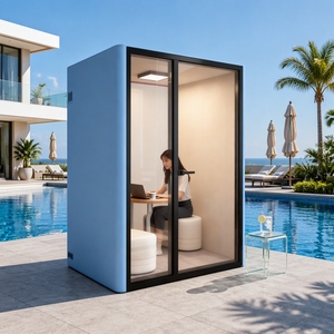 Modern Meeting Tiny Acoustic Silent Booth Indoor Modular Home Privacy Office Cabin Portable Outdoor Big Soundproof Office <strong>Pod</strong> - Product Image 1
