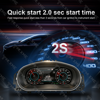 Panel Instrumen Speedometer Digital Mobil Virtual Cockpit 12,3 Inci untuk VW Passat B6 B7 CC 2012-2016 Upgrade Dashboard Otomatis