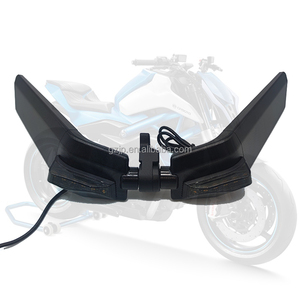 Nuevo Espejo Retrovisor Lateral LED para Motocicleta, de Aluminio CNC, Universal, para Motos de Carreras, Compatible con Cf <span class=keywords><strong>Moto</strong></span> 450, CBR, ZX4R, R3, <span class=keywords><strong>R6</strong></span>, R7 - Product Image 3