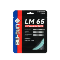Cordes de badminton LING-MEI LM65 (0,65 mm) en fibre de nylon LINGMEI LA02 bicolores pour les tournois internationaux, l'entraînement et le fitness