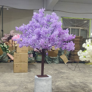 Árboles artificiales decorativos para interiores ecológicos, árbol <span class=keywords><strong>lila</strong></span> para decoración del hogar - Product Image 1