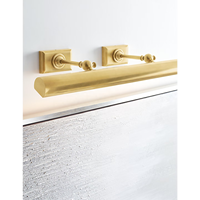 Applique murale moderne en laiton antique/bronze avec abat-jour métallique pour villa, hôtel, restaurant, cuisine, éclairage de meuble de 24 pouces