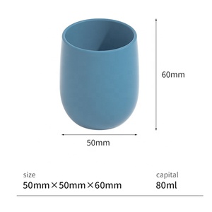 Tasses à thé en silicone de qualité alimentaire, pratiques pour les étudiants, pour la maison, cadeau, tasse à eau en silicone pour bébé, pour l'étude - Product Image 4