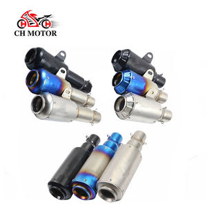 Silenciador de Escape para Motocicleta CHMotor de 51 mm, Escape GP Racing con Db Killer para Dukati 696 848 Tmax <span class=keywords><strong>500</strong></span> 530 Crf 230 Nc750x - Product Image 1