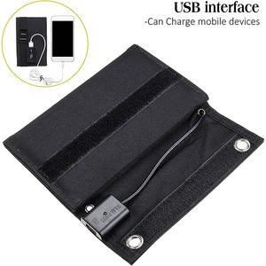 Chargeur solaire portable 10W, panneau pliable MPPT, alimentation d'urgence extérieure pour panneaux en silicium monocristallin - Product Image 2